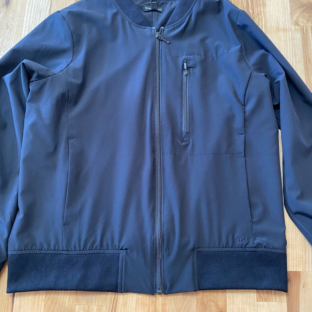 Banana Republic Women's Black Bomber Jacket